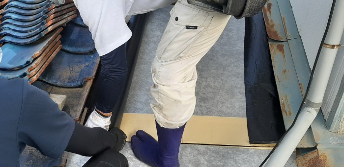 7新規自着防水シート張り